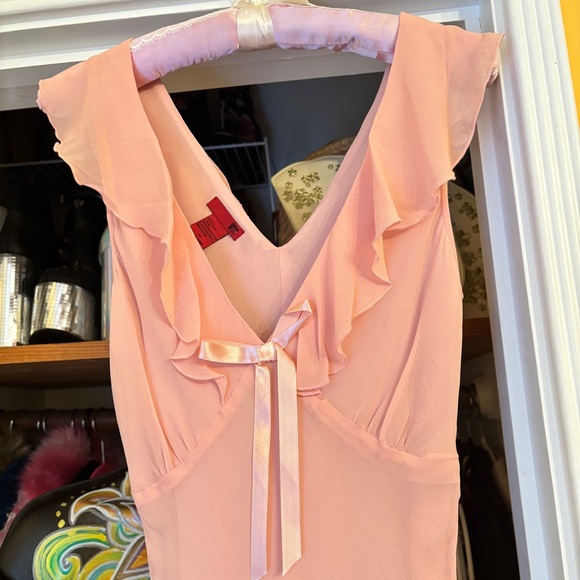 Vintage Y2K Silk Dress - Picture 3 of 6